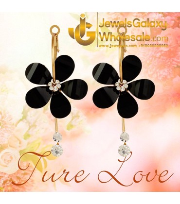 Floral American Diamond Enthralling Earrings 1504